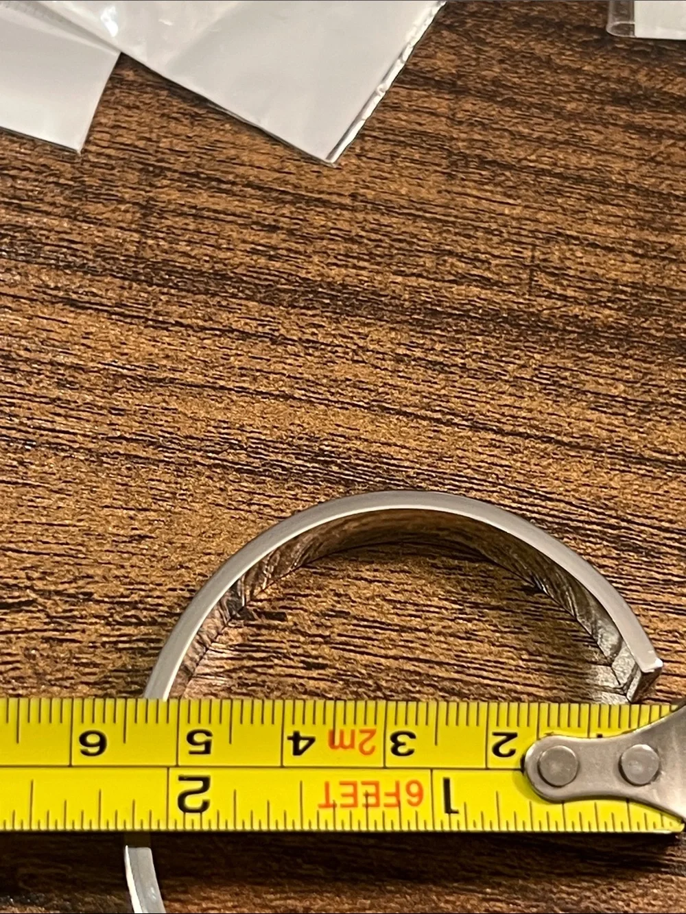 Up Cycled Sky Blue Enamel Logo Bangle Bracelet